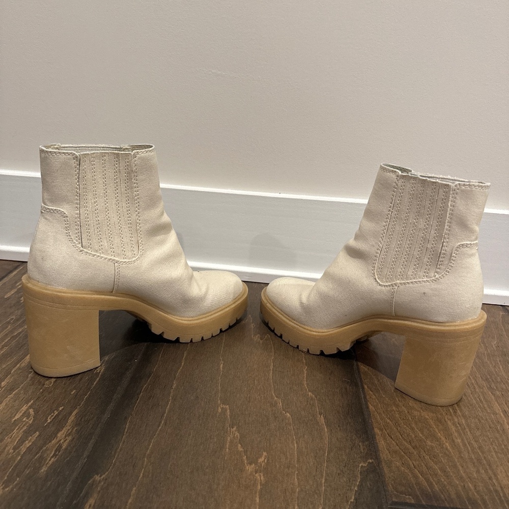 Dolce Vita canvas cream boot